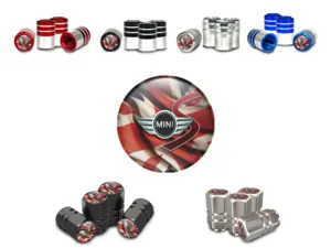 Mini Cooper Tapones Válvula Motocicleta Estilo Premium